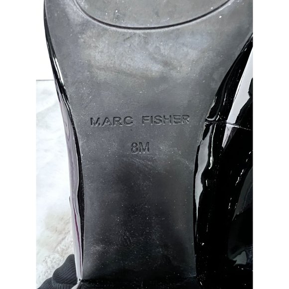 Marc Fisher Charin square toe black heel dress pumps women size 8 M - Picture 7 of 10